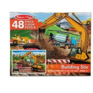Melissa And Doug Building Site Jumbo Floor Puzzle - Constructive Playtime